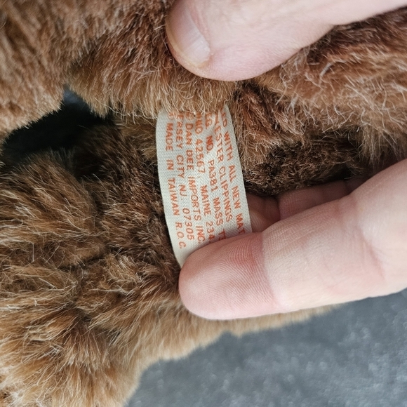 VINTAGE Dan Dee 1970ish jointed Bear 16" - Picture 2 of 4